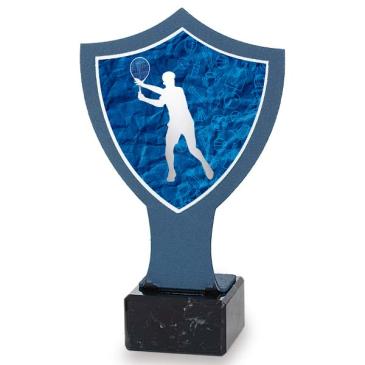 Trofeo de hierro escudo azul tenis 