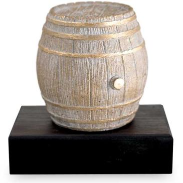 Trofeo de resina barril vino
