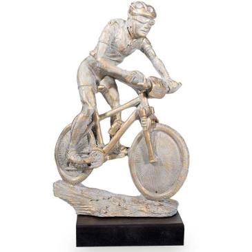 Trofeo de resina ciclista