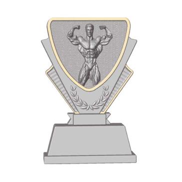 Trofeo de resina culturismo