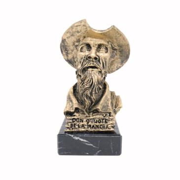 Trofeo  de resina Don Quijote sobre mármol