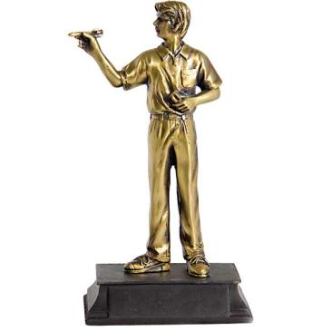 Trofeo jugador de dardos