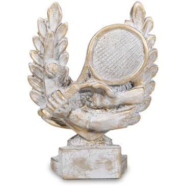 Trofeo raqueta tenis laurel