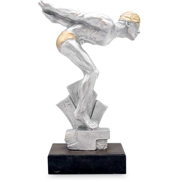 Trofeo de resina natación, nadador