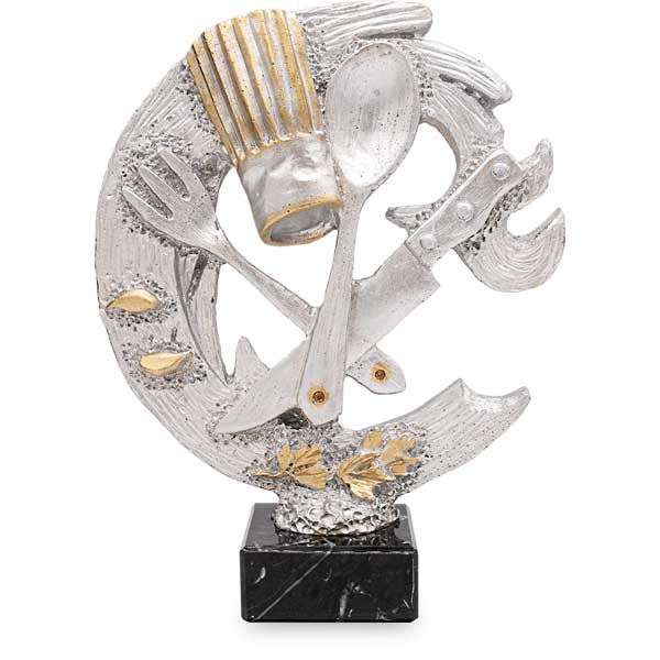 Trofeo de resina utensilios de cocina