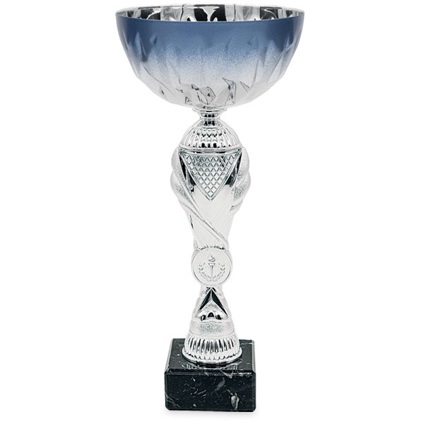 Copa plateada con vaso 