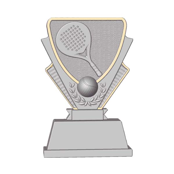 Trofeo de resina pádel