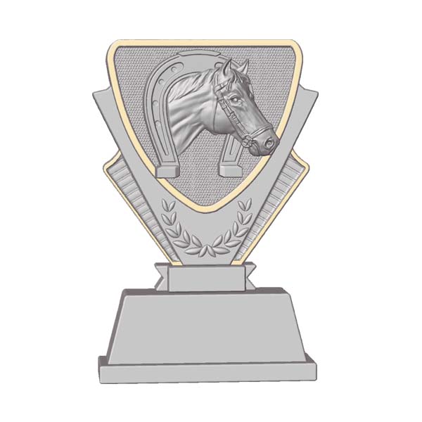 Trofeo de resina hípica
