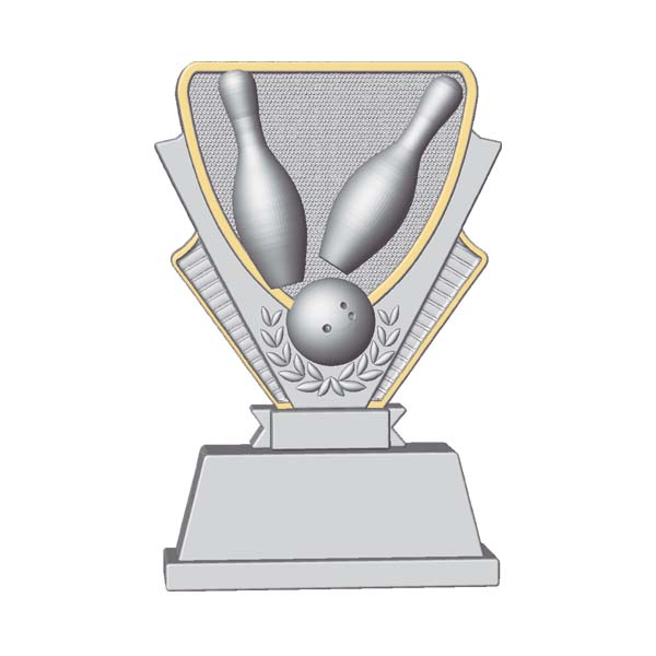 Trofeo de resina bolos