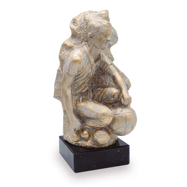 Trofeo de resina petanquero