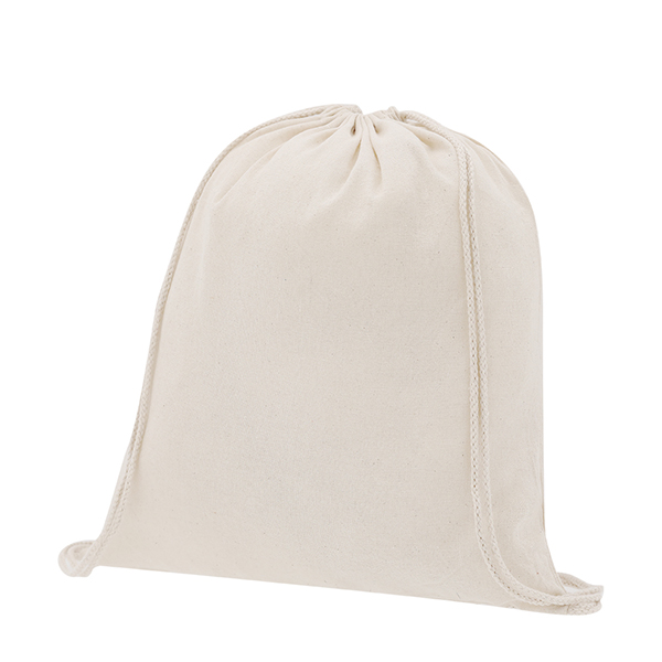 Mochila de algodón con acabado natural