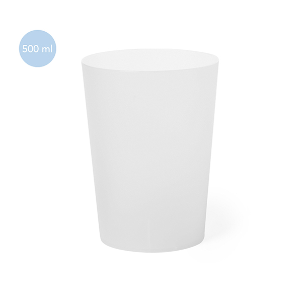 Vaso reutilizable en plástico