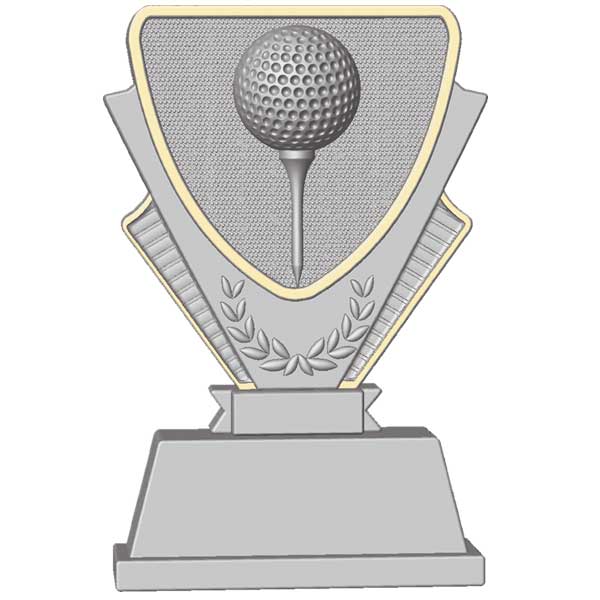 Trofeo de resina golf Atenea 