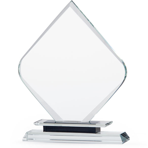 Trofeo de cristal rombo