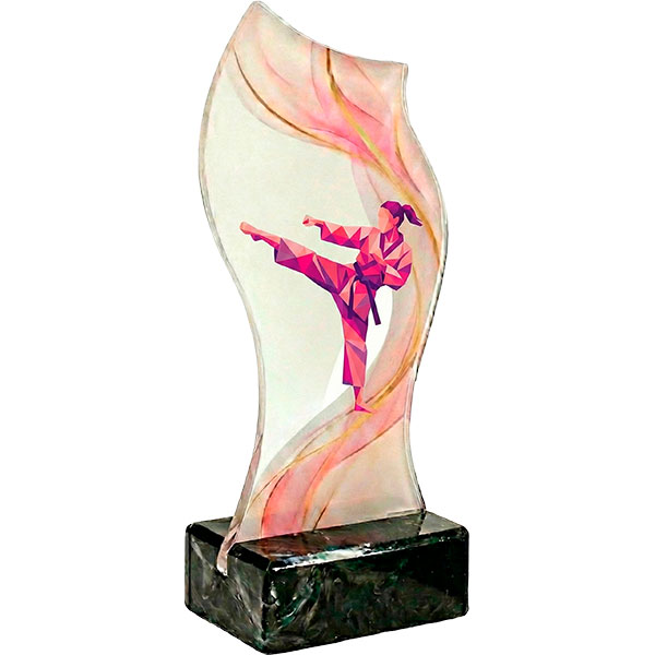 Trofeo karate rosa