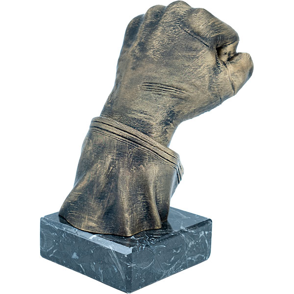 Trofeo puño artes marciales