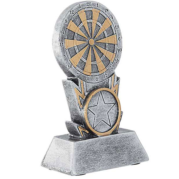 Trophée Fléchettes argenté.