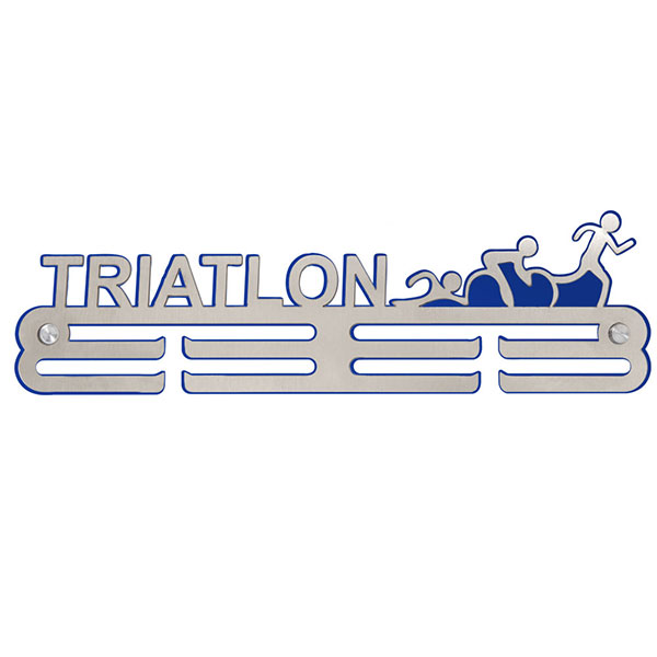 Porte médailles triathlon.