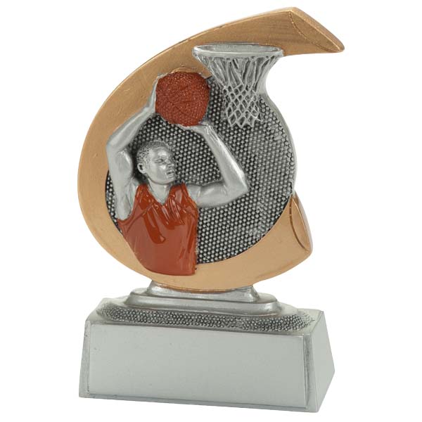 Trofeo resina baloncesto 