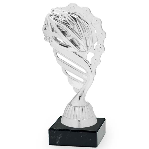 Trofeo plateado ciclismo 