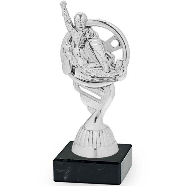 Trofeo plateado kart
