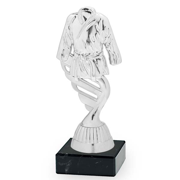Trofeo plateado karate