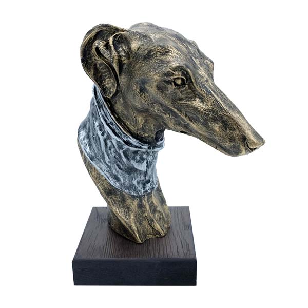 Trofeo resina busto galgo
